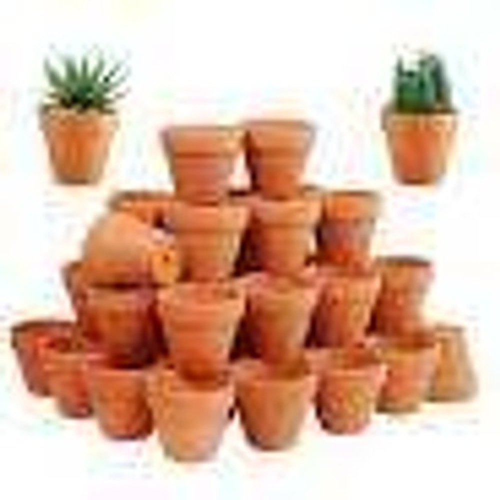 Set of 90‎ - 1" Mini Clay Pots Crafting DIY Events Wedding Party